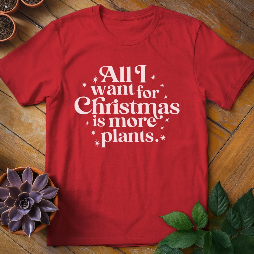 All I Want for Christmas Tee T-Shirt Red / S