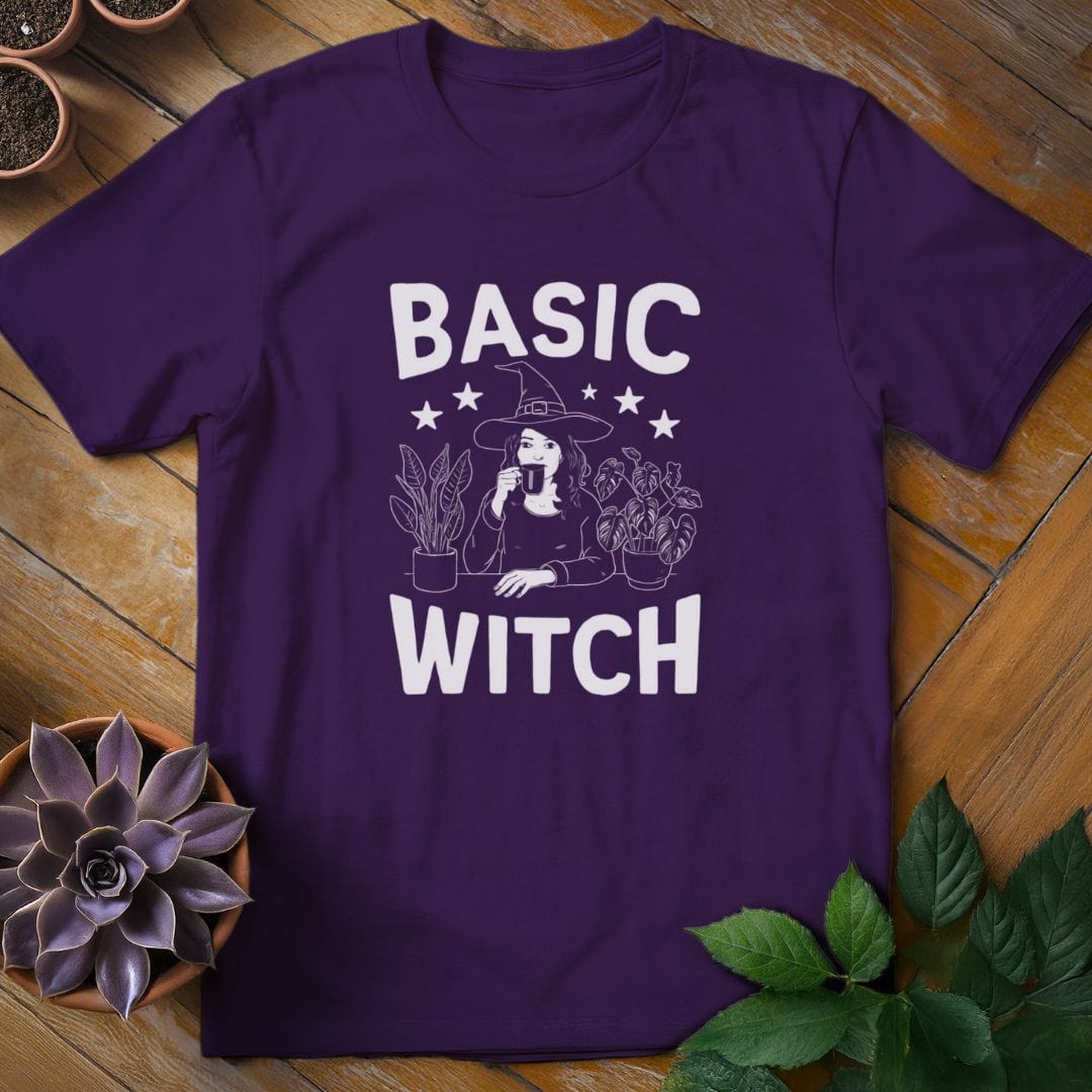 Basic Witch Tee T-Shirt Purple / S