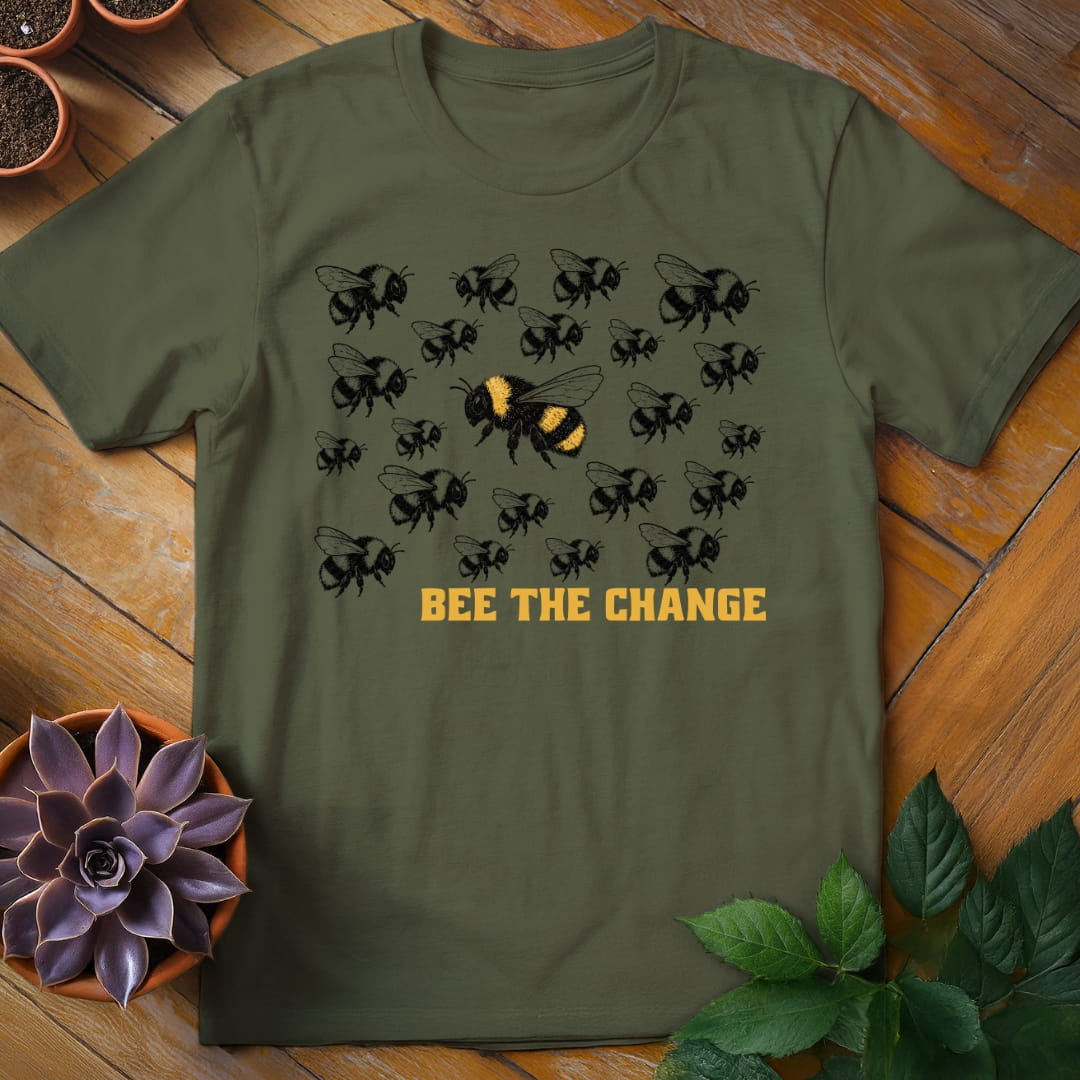 Bee the Change Tee T-Shirt Military Green / S
