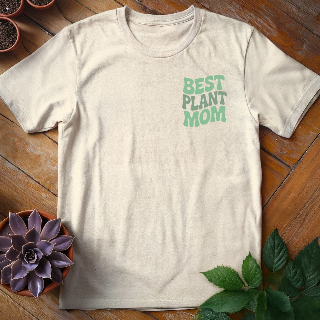 Best Plant Mom Tee T-Shirt Natural / S
