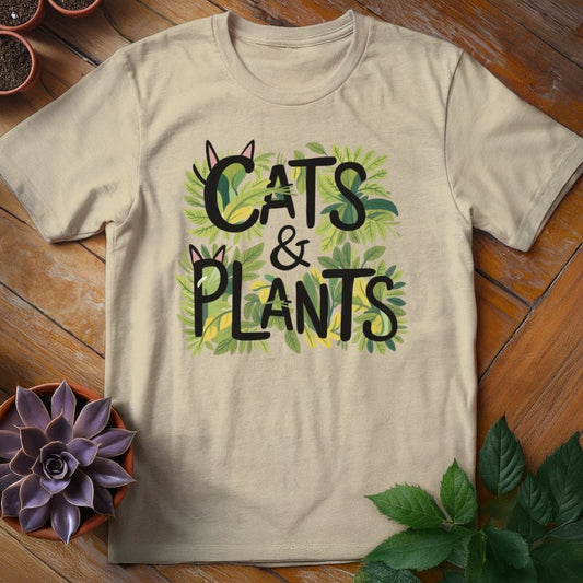 Cats & Plants Tee T-Shirt Sand / S