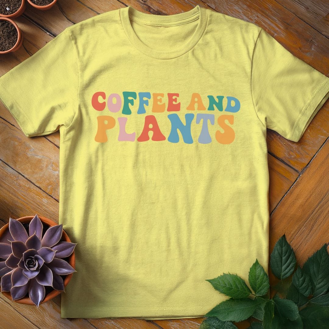 Coffee and Plants Tee T-Shirt Cornsilk / S