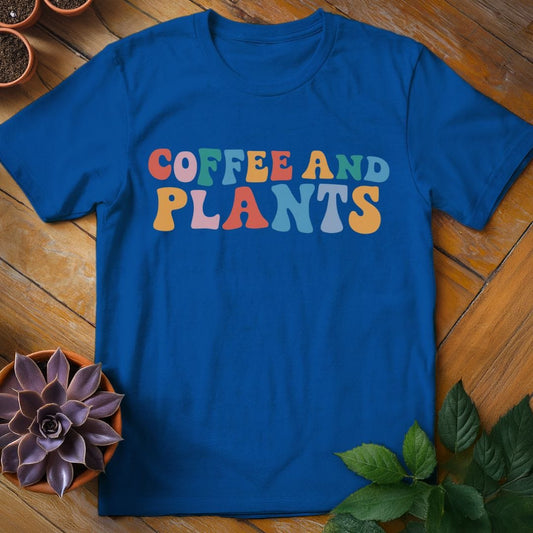 Coffee and Plants Tee T-Shirt Royal / S