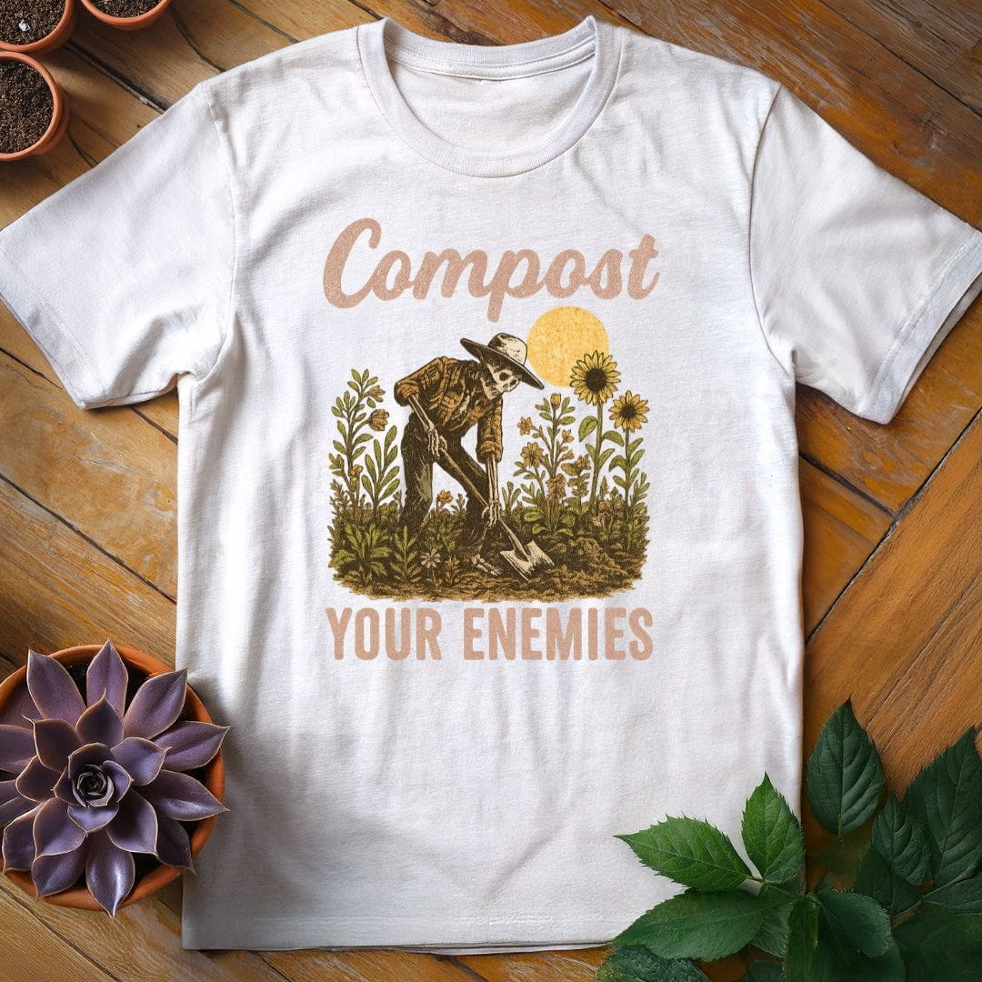 Compost Your Enemies Tee T-Shirt White / S