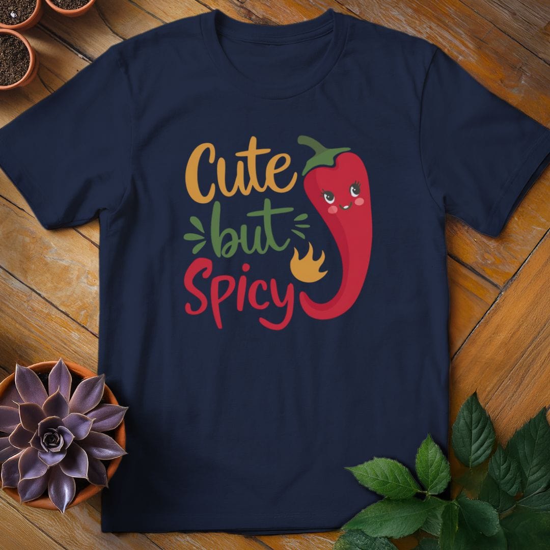 Cute But Spicy Tee T-Shirt Navy / S