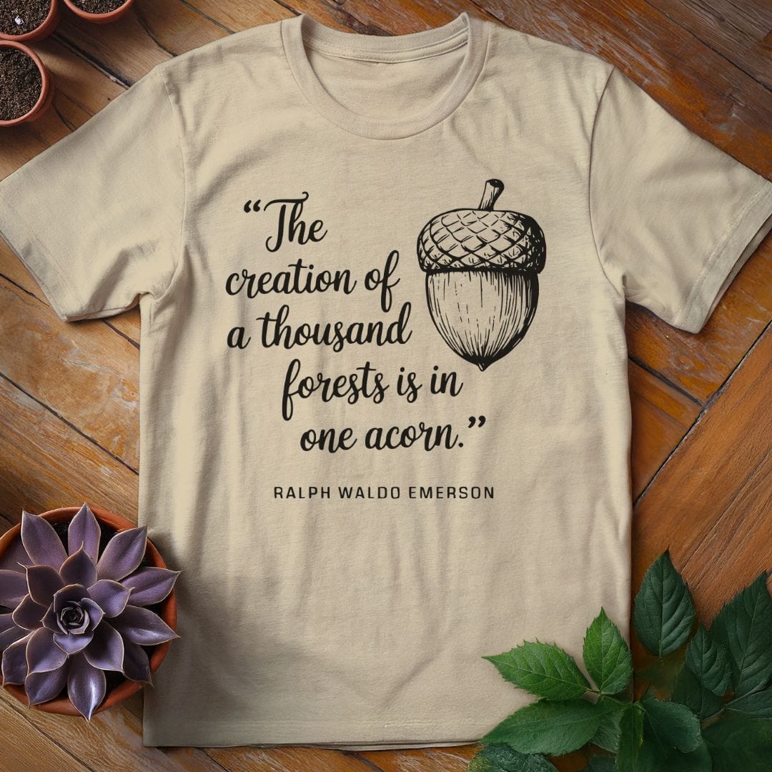 Emerson Quote Tee T-Shirt Sand / S