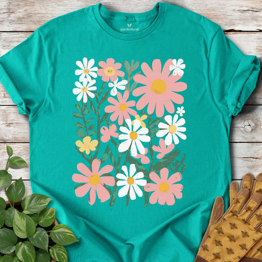 Flowers Tee, Jade Dome