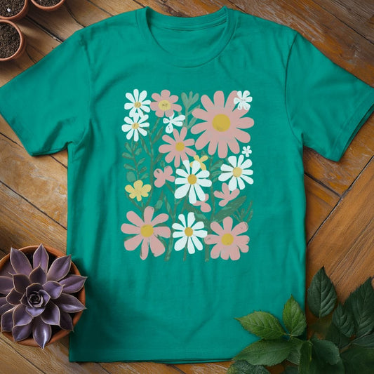 Flowers Tee T-Shirt Jade Dome / S