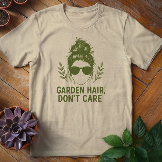 Garden Hair, Don't Care Tee T-Shirt Sand / S