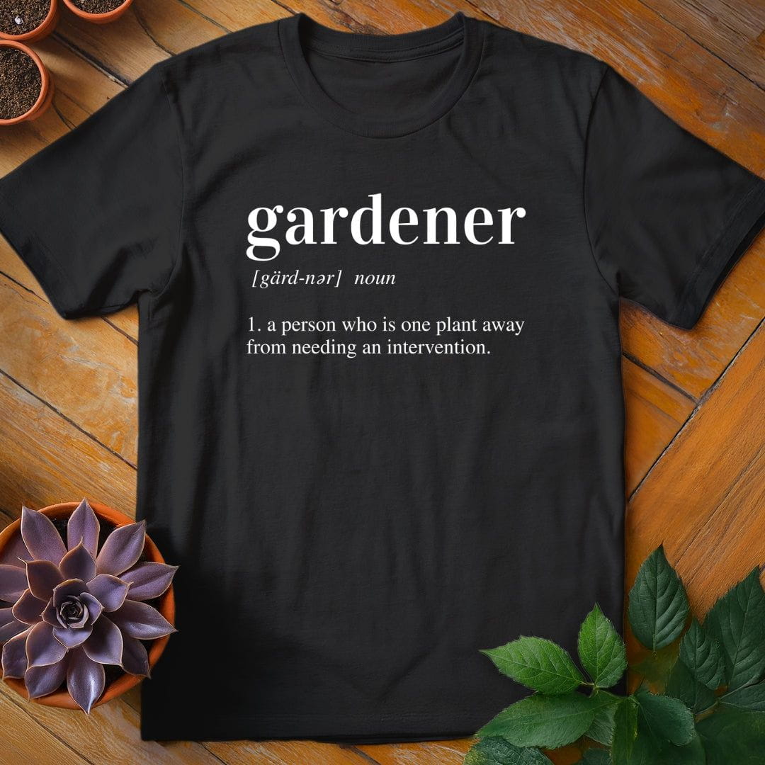 Gardener Definition Tee T-Shirt Black / S