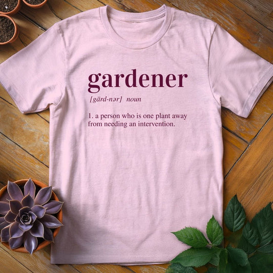 Gardener Definition Tee T-Shirt Light Pink / S