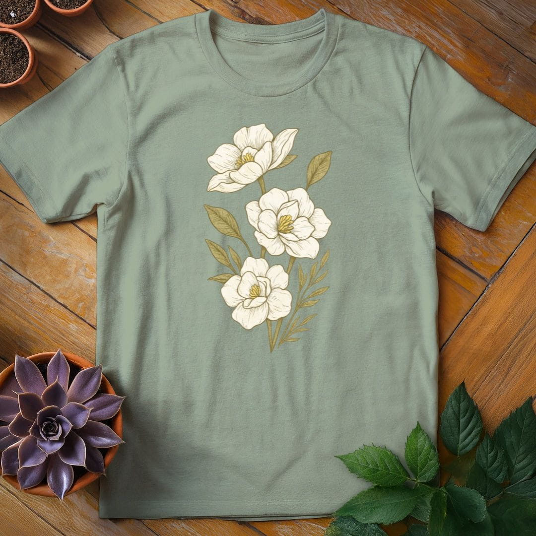 Gardenias Tee T-Shirt Sage / S