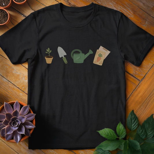 Gardening Ingredients Tee T-Shirt Black / S