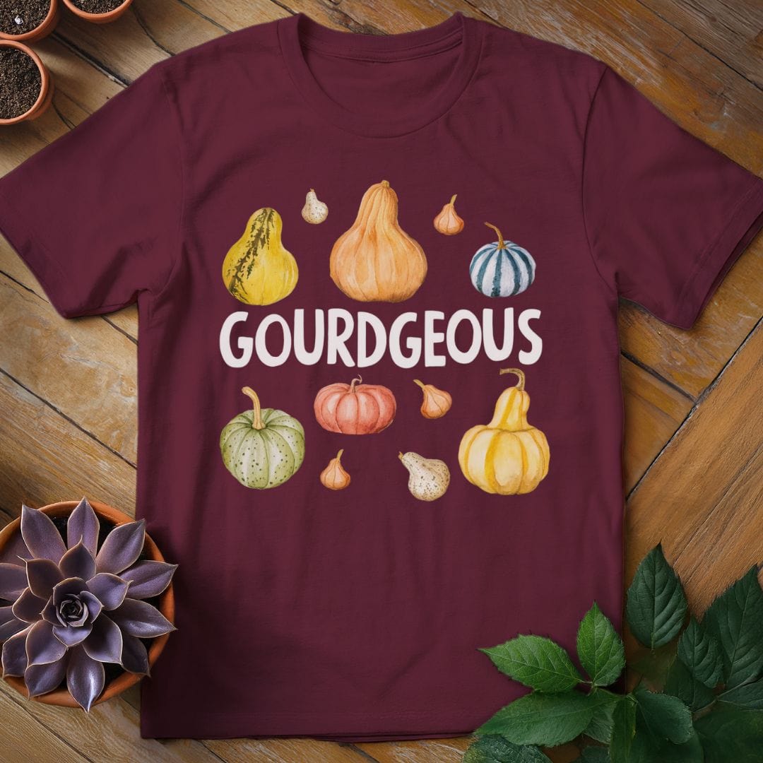 Gourdgeous Tee T-Shirt Maroon / S