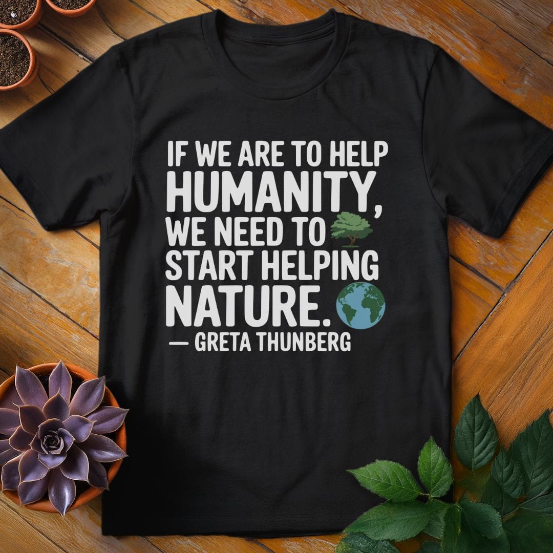 Greta Thunberg Quote Tee T-Shirt Black / S