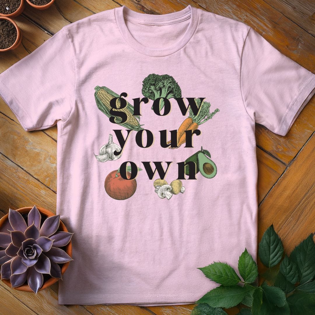 Grow Your Own Tee T-Shirt Light Pink / S