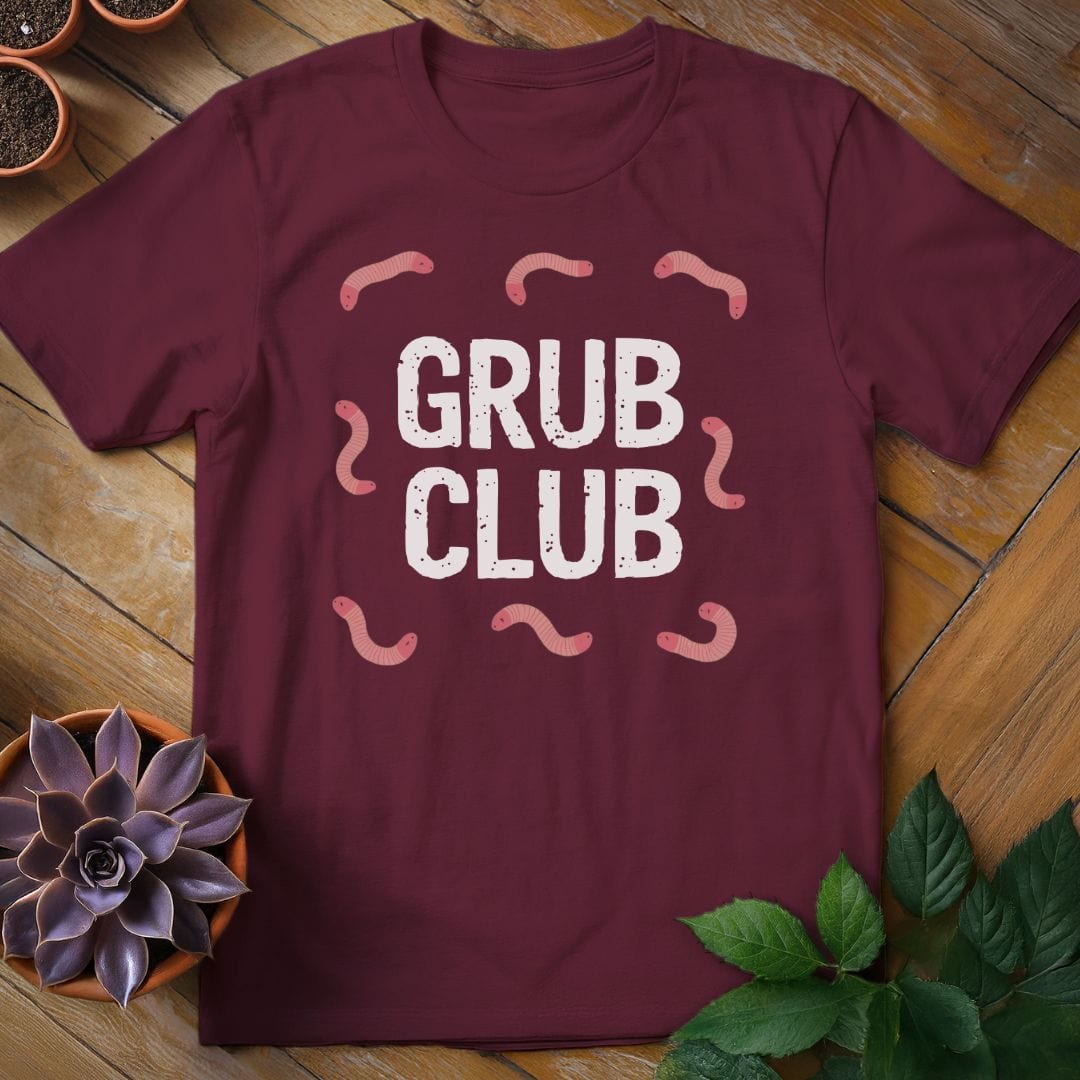 Grub Club Tee T-Shirt Maroon / S