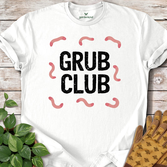 Grub Club Tee, White