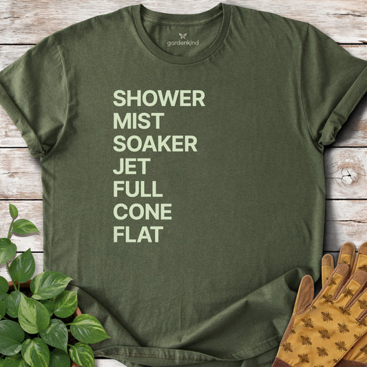 Hose Settings Minimalist Tee, Military Green