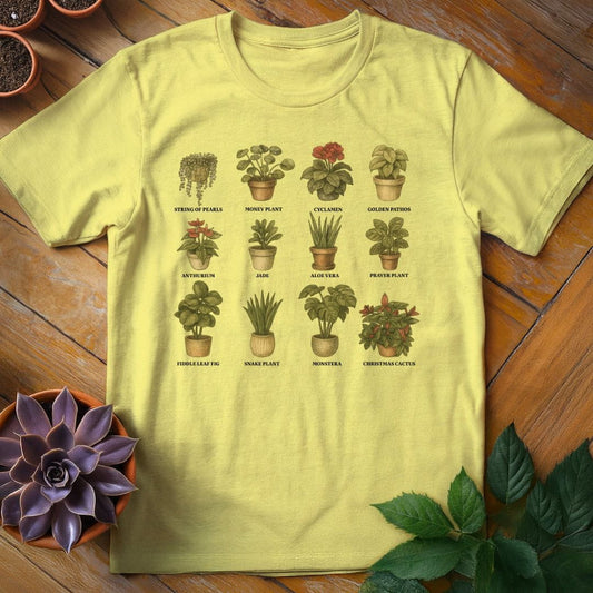 Houseplant Varieties Tee T-Shirt Cornsilk / S
