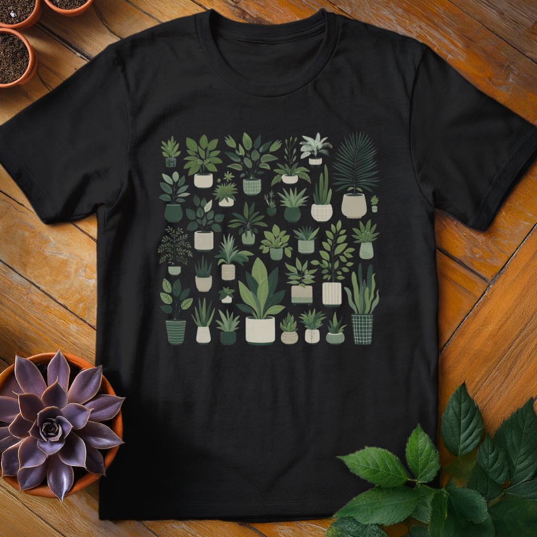 Houseplants Tee T-Shirt Black / S