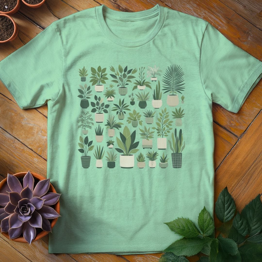 Houseplants Tee T-Shirt Mint Green / S