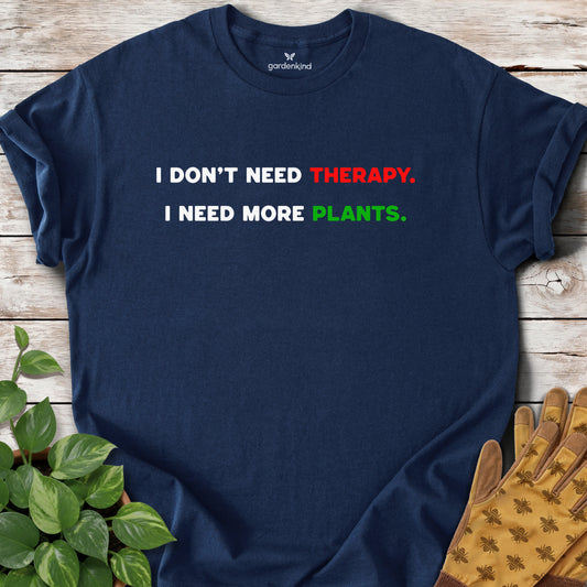 I Don't Need Therapy Tee, Navy