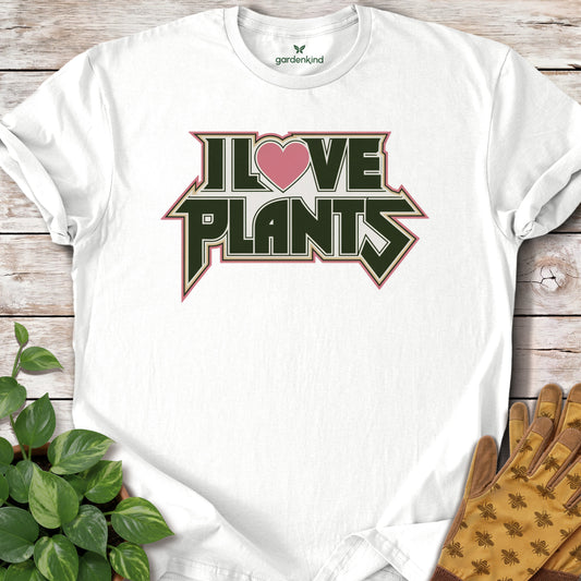 I Love Plants Tee, White