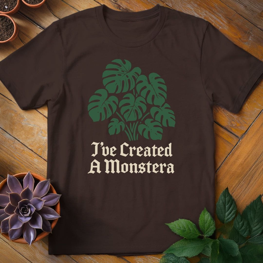 I've Created a Monstera Tee T-Shirt Dark Chocolate / S