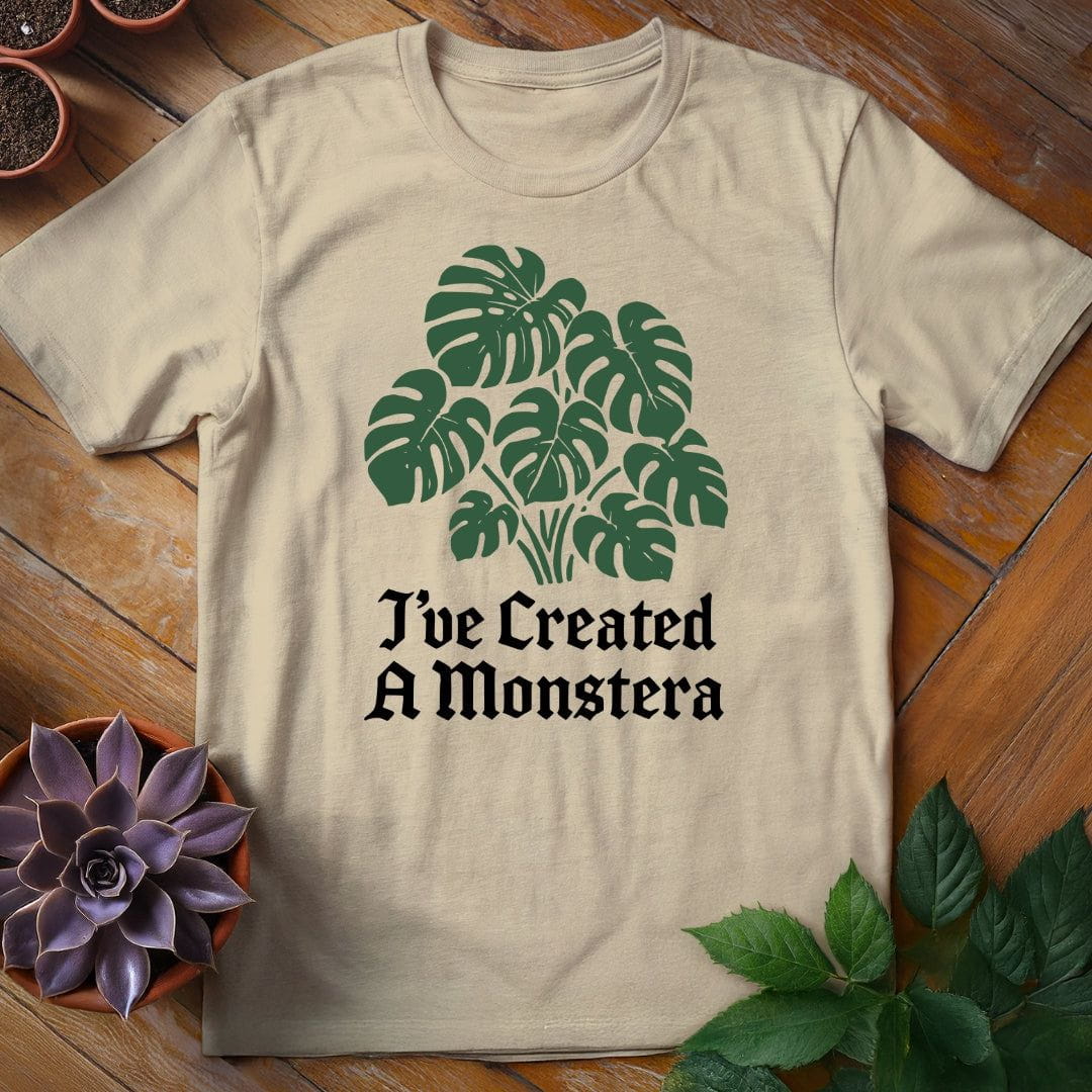 I've Created a Monstera Tee T-Shirt Sand / S