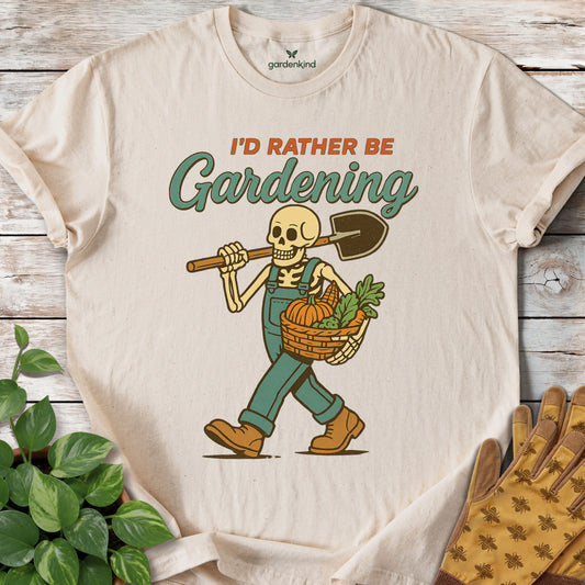 I'd Rather Be Gardening Tee, Natural