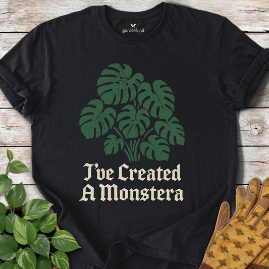 I've Created a Monstera Tee, Black