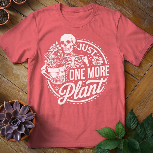Just One More Plant Tee T-Shirt Coral Silk / S