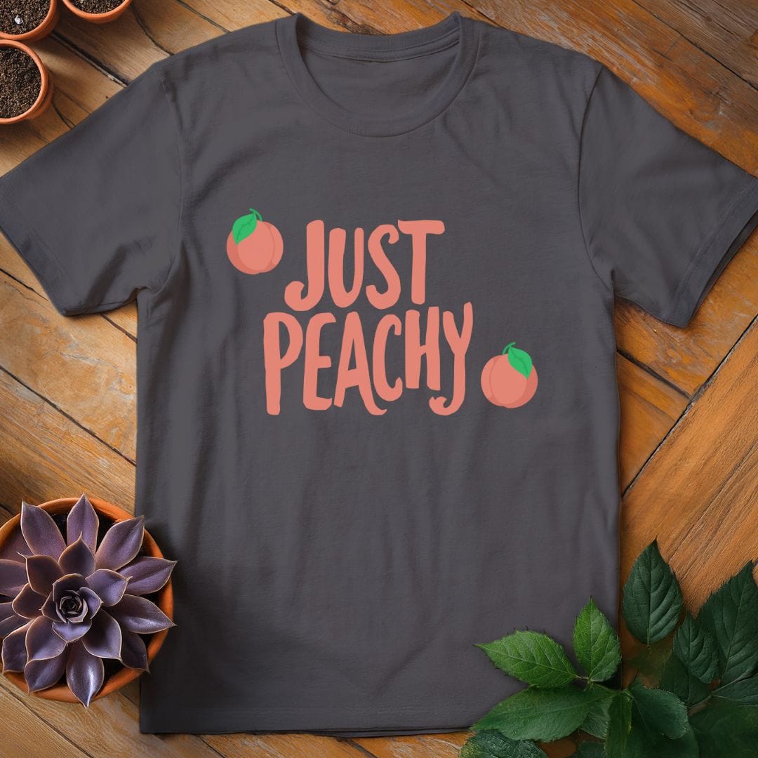 Just Peachy Tee T-Shirt Charcoal / S