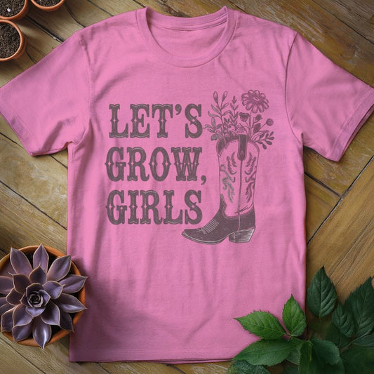 Let's Grow, Girls Tee T-Shirt Azalea / S