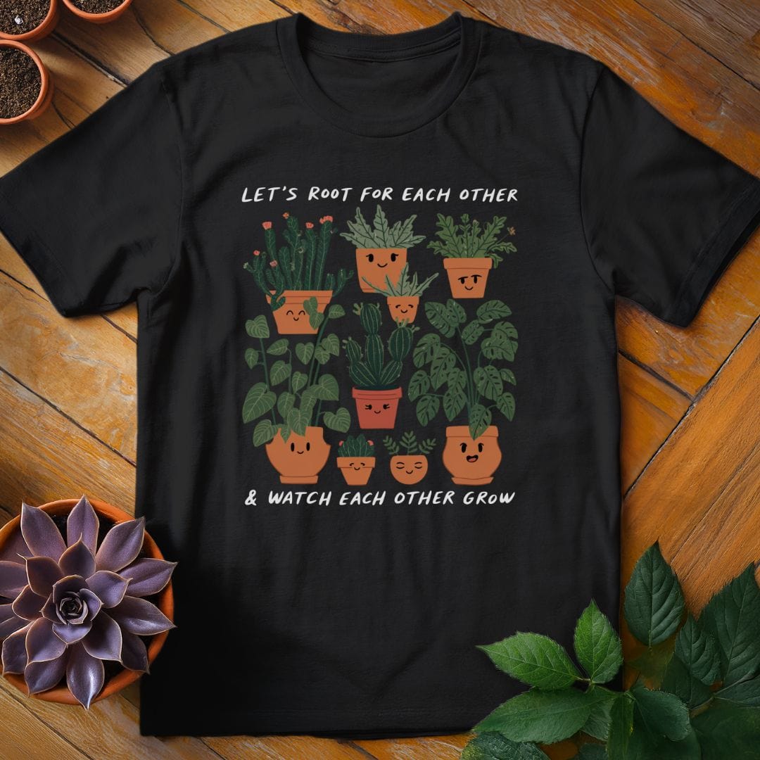 Let's Root for Each Other Tee T-Shirt Black / S