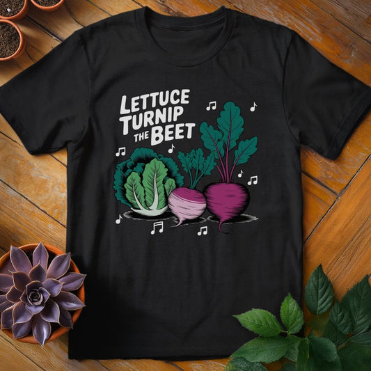 Lettuce Turnip the Beet Tee T-Shirt Black / S