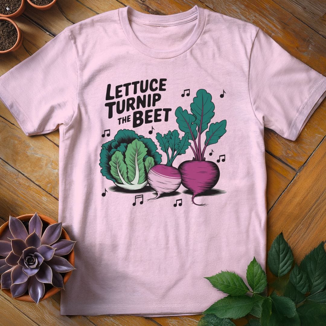 Lettuce Turnip the Beet Tee T-Shirt Light Pink / S