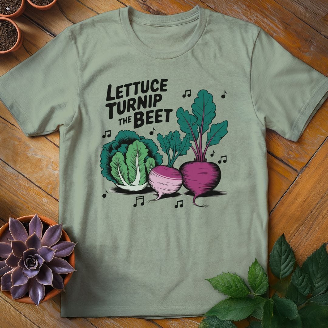 Lettuce Turnip the Beet Tee T-Shirt Sage / XL