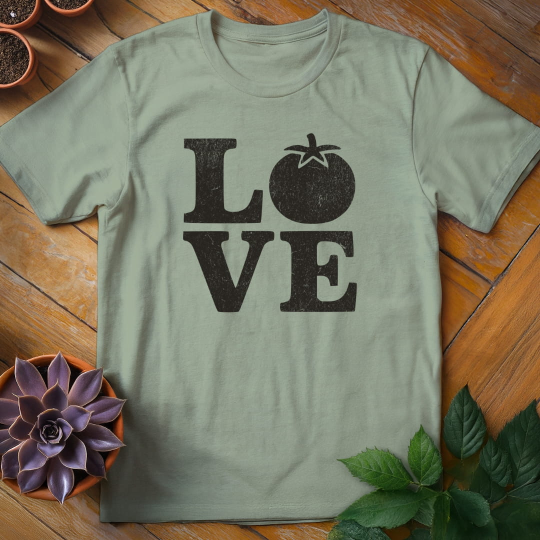 LOVE Tomatoes Tee T-Shirt Sage / S