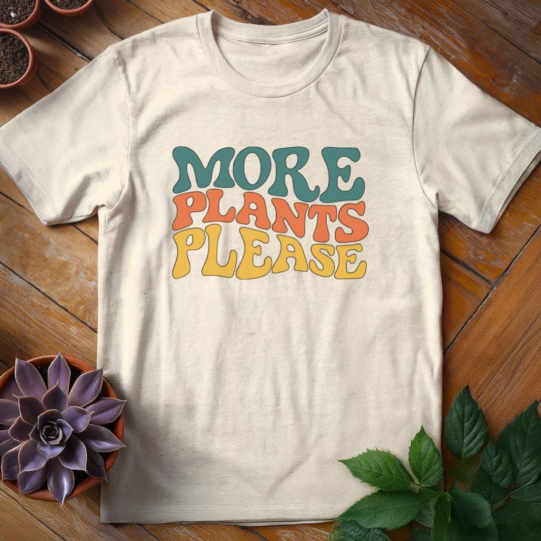 More Plants Please Tee T-Shirt Natural / S