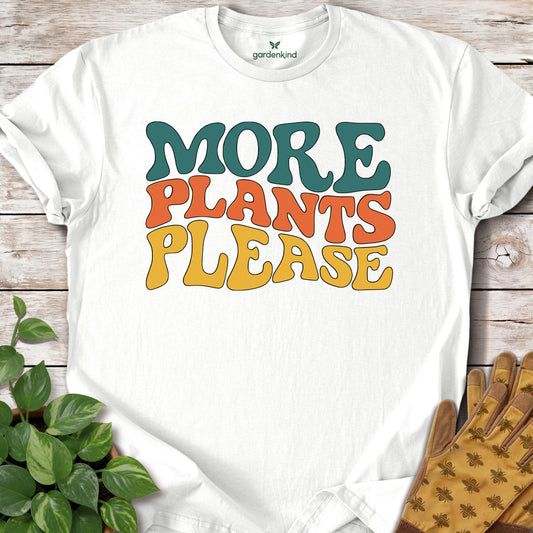 More Plants Please Tee, White