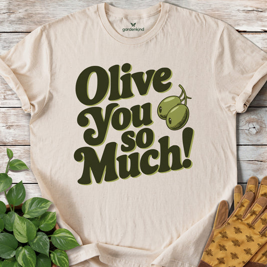 Olive You So Much Tee, Natural
