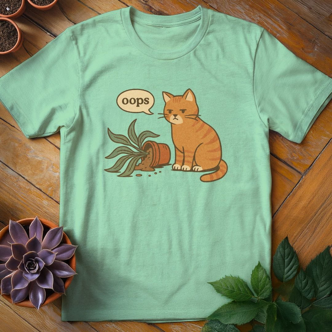 Oops Tee T-Shirt Mint Green / S