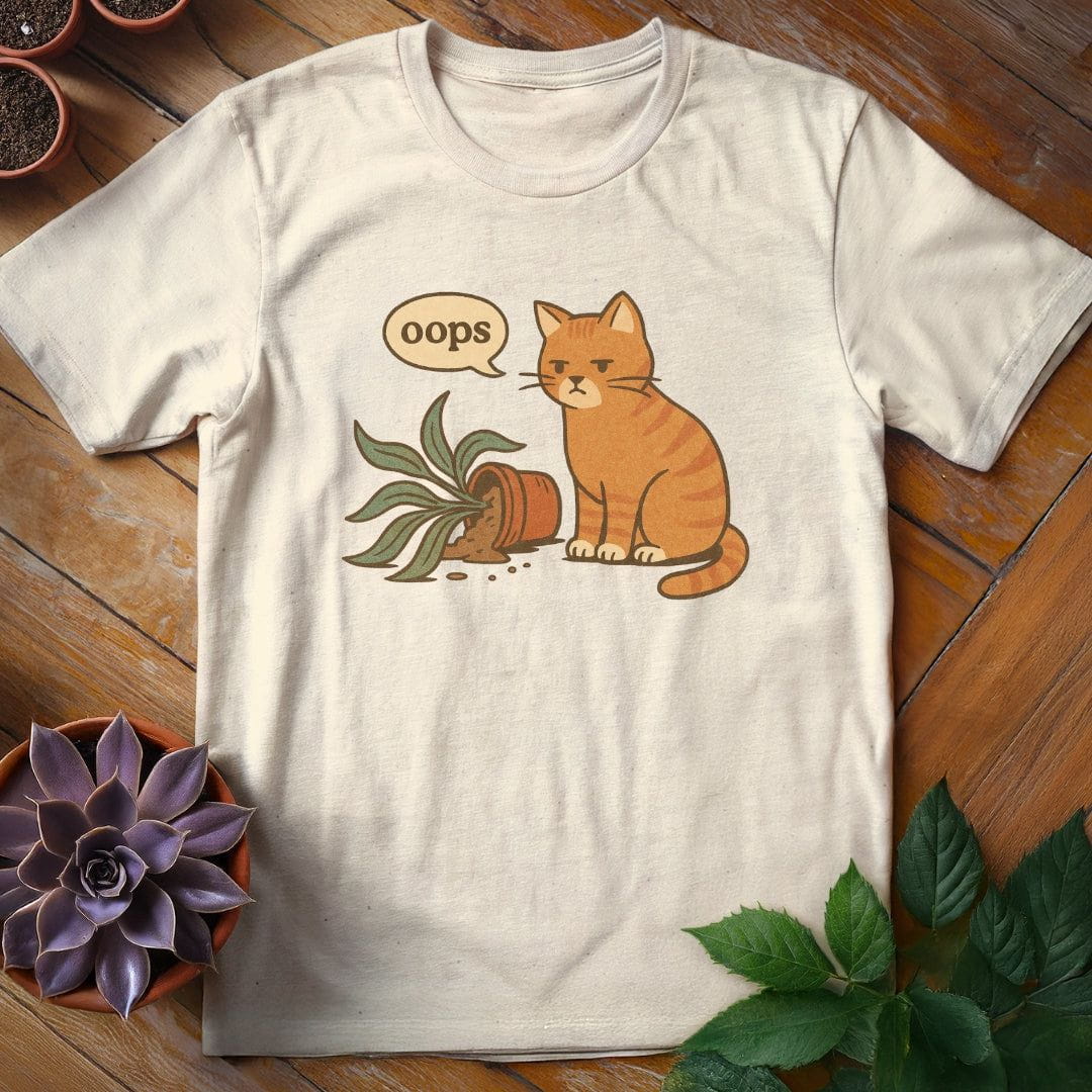Oops Tee T-Shirt Natural / S