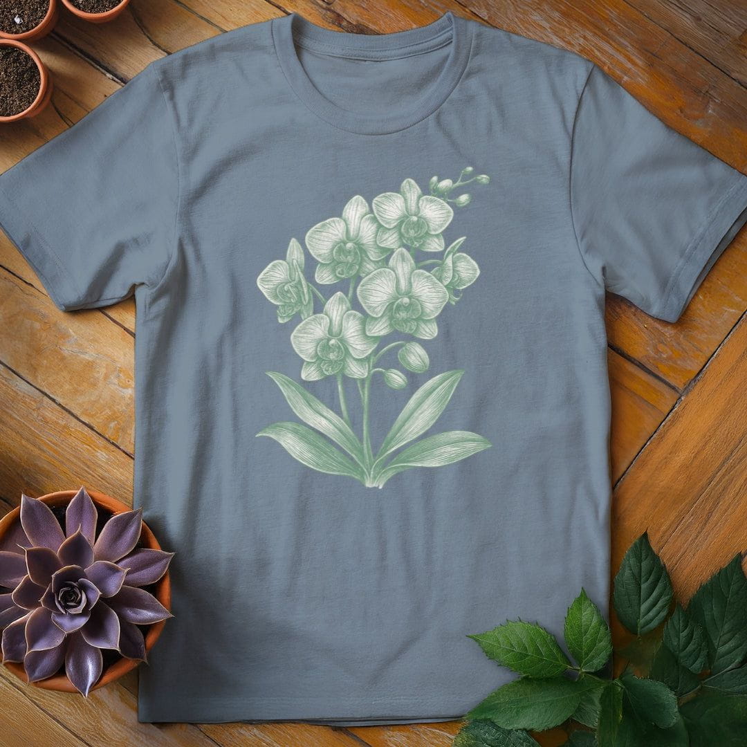 Orchid Tee T-Shirt Stone Blue / S