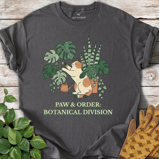 Paw & Order Tee, Charcoal