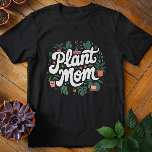Plant Mom Tee T-Shirt Black / S