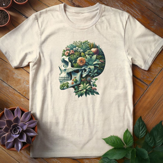 Plant Skull Tee T-Shirt Natural / S