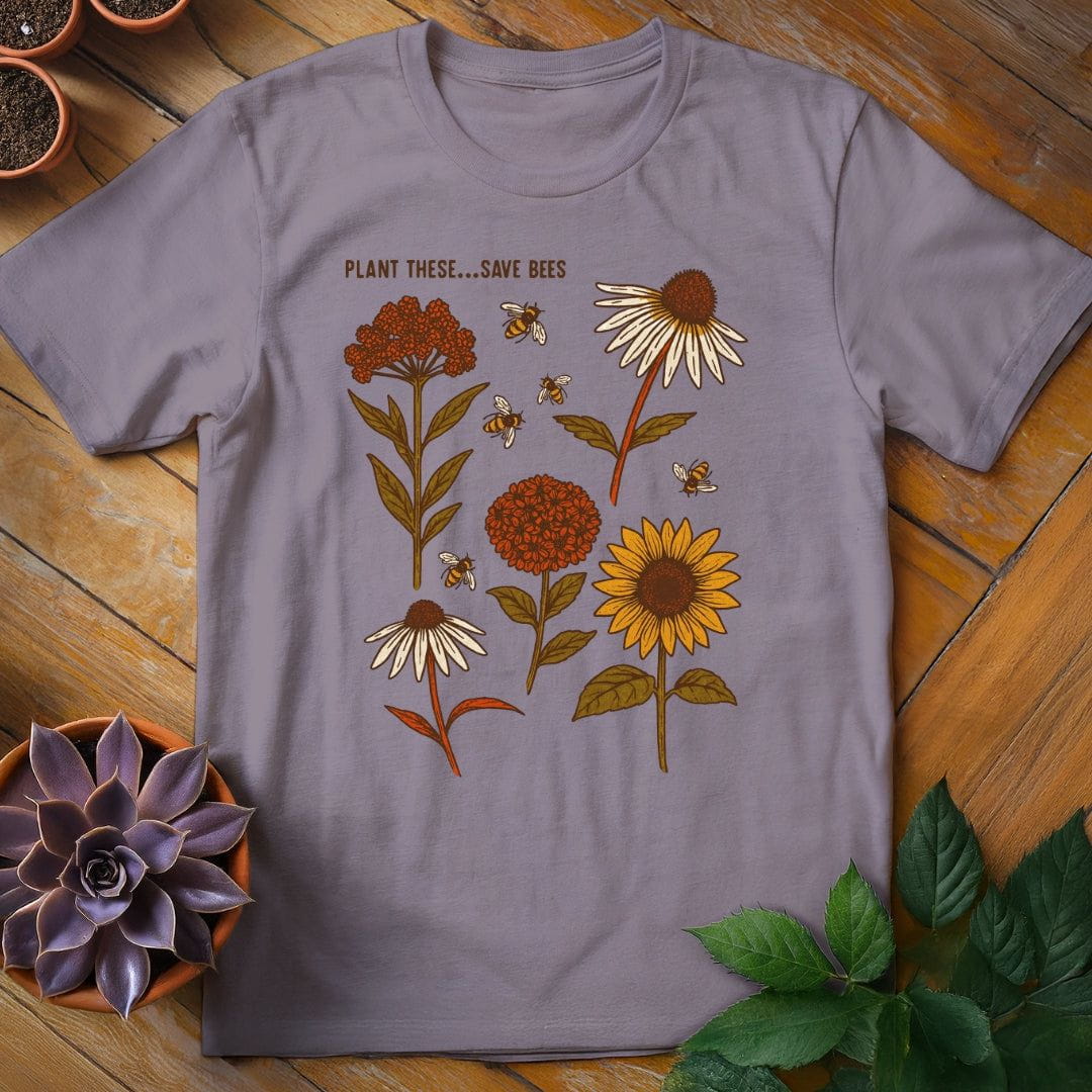 Plant These...Save Bees Tee T-Shirt Paragon / S